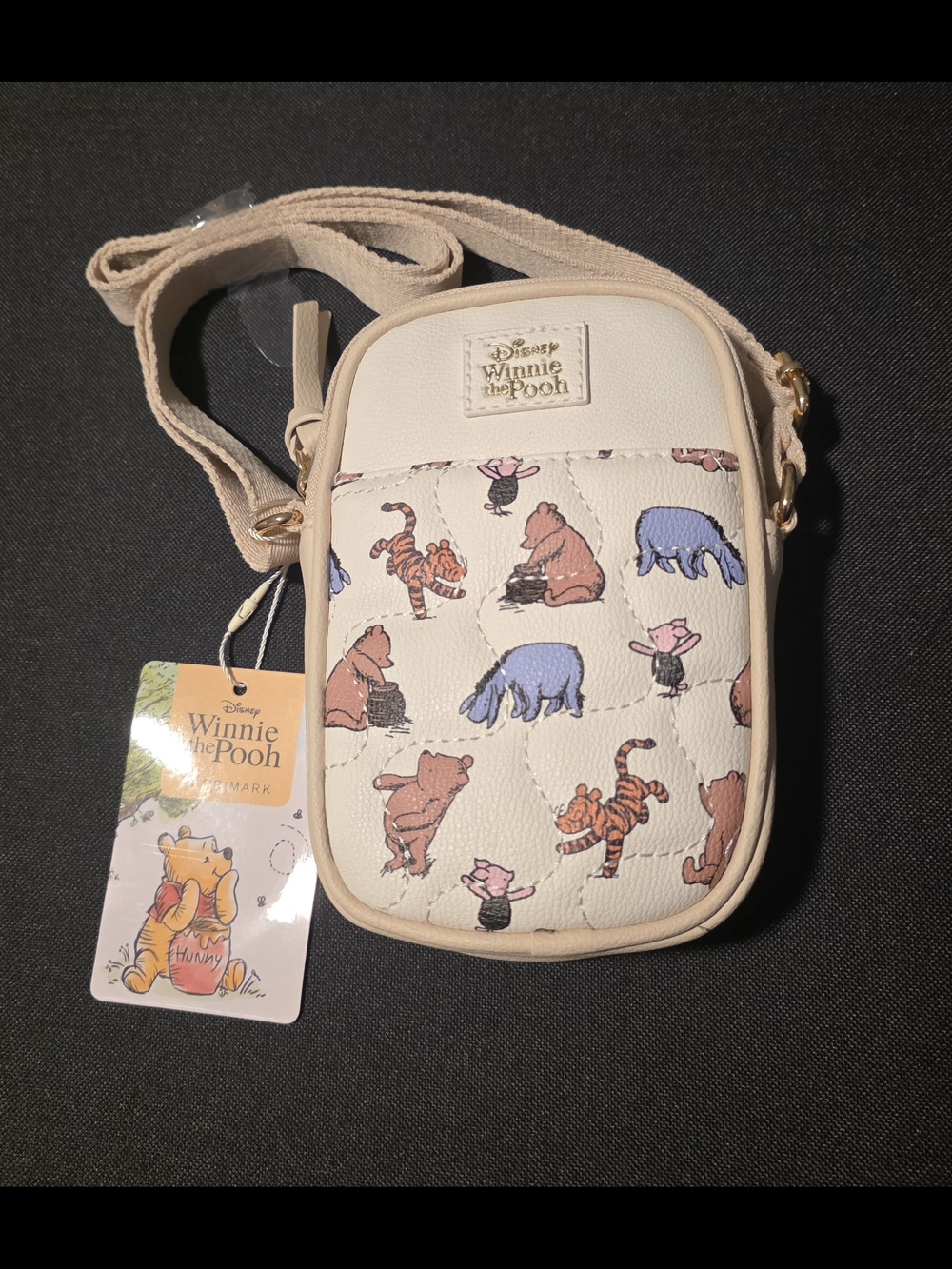 NWT Disney Winnie the Pooh Beige Crossbody Bag
